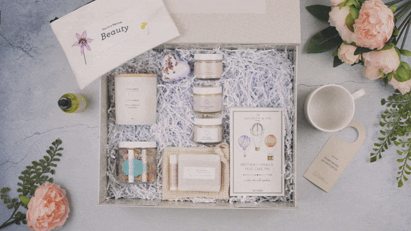 Birthday Gift Basket, Pampering Birthday Gift Box-3