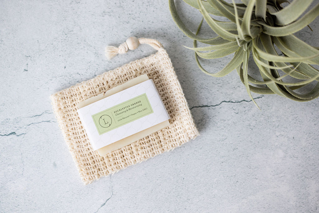 2x Eucalyptus Natural Handmade Soap Bar, Fresh Cold Process Soap-2