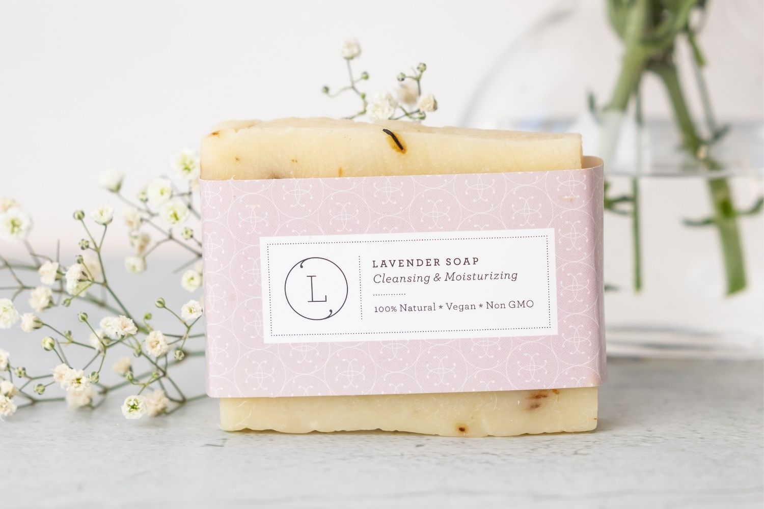 2x Lavender Soap Bar, Natural Handmade Soap, Vegan Skincare gift-3