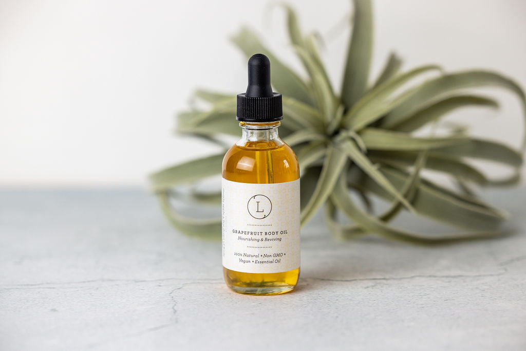CBD Natural Body Oil with CBD, Grapefruit Moisturizing Body Oil (THC free)-3